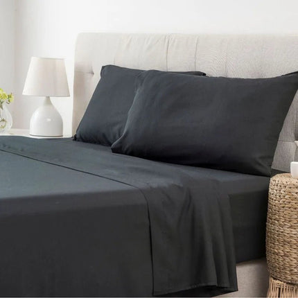 Ensemble de draps 140x190 cm bonnet 35 cm – 4 pièces en