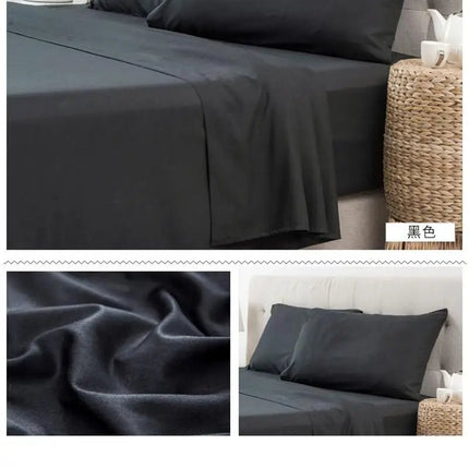 Ensemble de draps 140x190 cm bonnet 35 cm – 4 pièces en