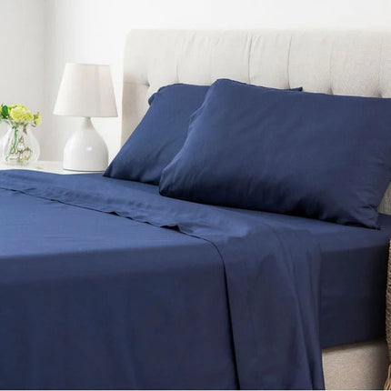 Ensemble de draps 140x190 cm bonnet 35 cm – 4 pièces en