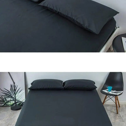 Ensemble de draps 140x190 cm bonnet 35 cm – 4 pièces en