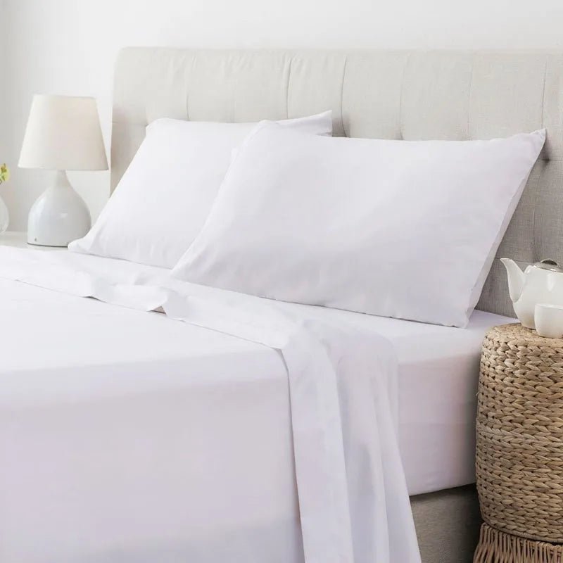 Ensemble de draps 140x190 cm bonnet 35 cm – 4 pièces en