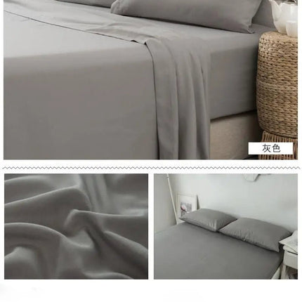 Ensemble de draps 140x190 cm bonnet 35 cm – 4 pièces en