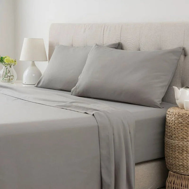 Ensemble de draps 160x200 cm coton/polyester – 4 pièces en