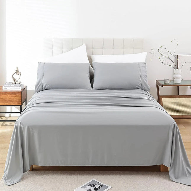 Ensemble de draps 200x200 cm – bonnet 40 cm – 4 pièces en