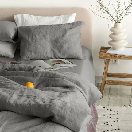 Ensemble de draps 4 pièces 100% lin - 140x190x35cm en