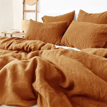 Ensemble de draps 4 pièces 100% lin - 140x190x35cm en