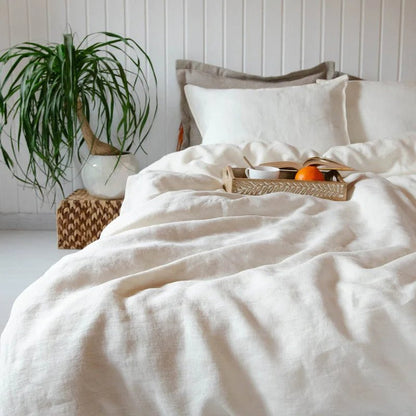 Ensemble de draps 4 pièces 100% lin - 140x190x35cm en