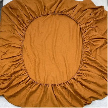 Ensemble de draps 4 pièces 100% lin - 140x190x35cm en