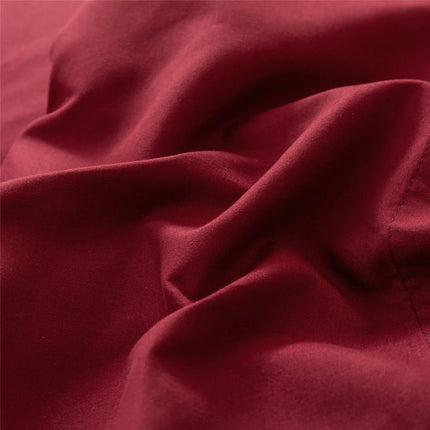 Ensemble de draps brossés unis 140x200 cm – 4 pièces en
