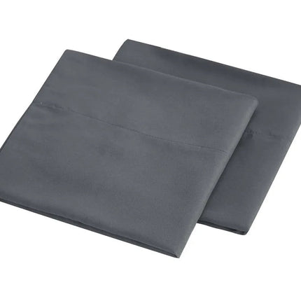 Ensemble de draps brossés unis 140x200 cm – 4 pièces en