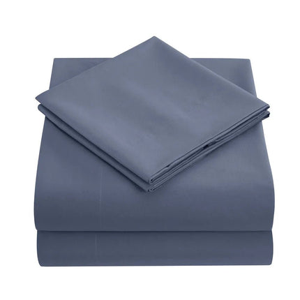Ensemble de draps brossés unis 140x200 cm – 4 pièces en