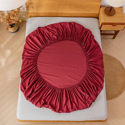 Ensemble de draps brossés unis 140x200 cm – 4 pièces en
