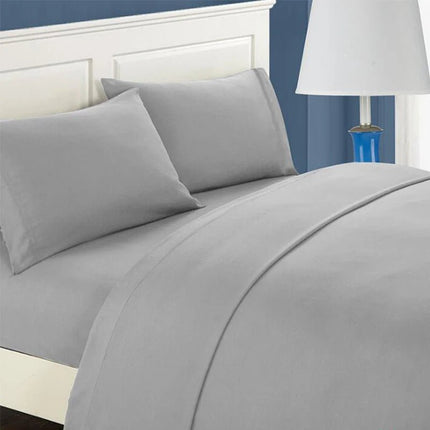 Ensemble de draps brossés unis 140x200 cm – 4 pièces en