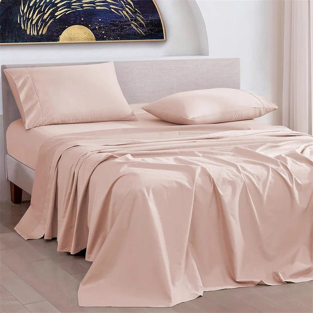 Ensemble de draps de lit 100% coton égyptien - 160 x 200 cm en