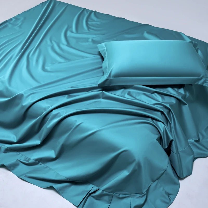 Ensemble de draps en coton égyptien 140x190 cm – bonnet 30 cm en