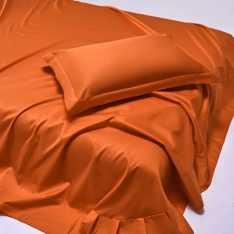 Ensemble de draps en coton égyptien 140x190 cm – bonnet 30 cm en