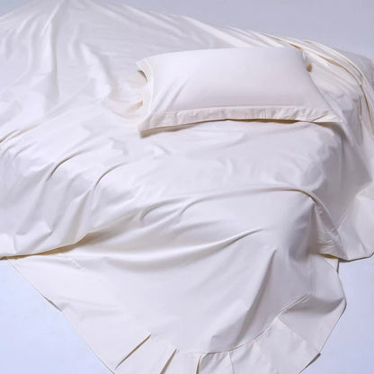 Ensemble de draps en coton égyptien 140x190 cm – bonnet 30 cm en