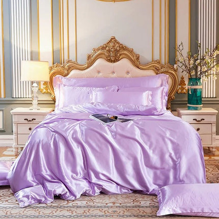 Ensemble de housse de couette en Satin de coton 180x210cm en