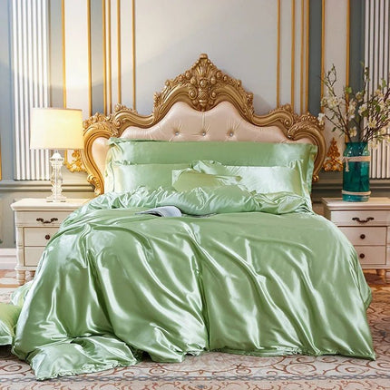 Ensemble de housse de couette en Satin de coton 180x210cm en