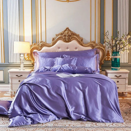 Ensemble de housse de couette en Satin de coton 180x210cm en