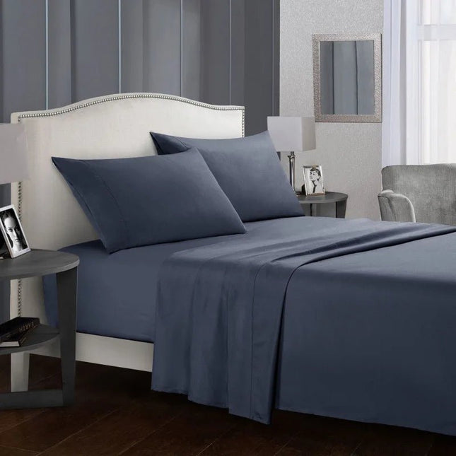 Ensemble de linge de lit en microfibres 140x190 cm – 4 pièces en
