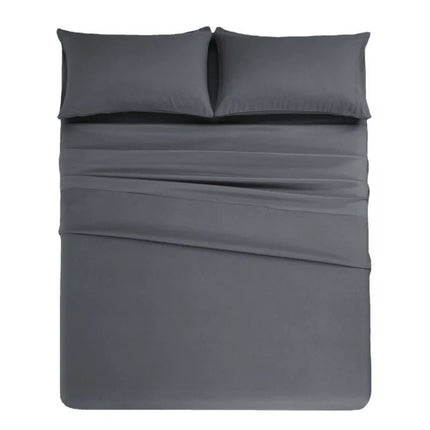 Ensemble de linge de lit en microfibres 140x190 cm – 4 pièces en
