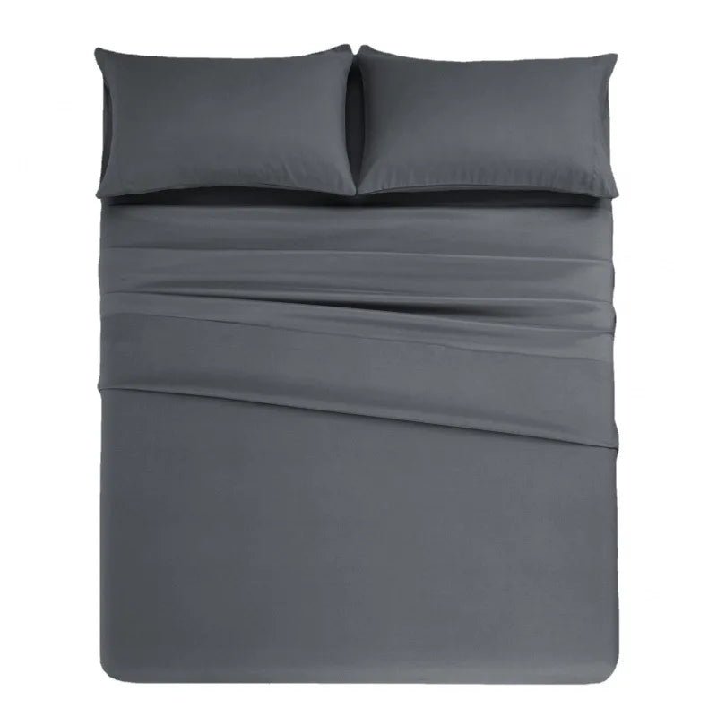 Ensemble de linge de lit en microfibres 140x190 cm – 4 pièces en