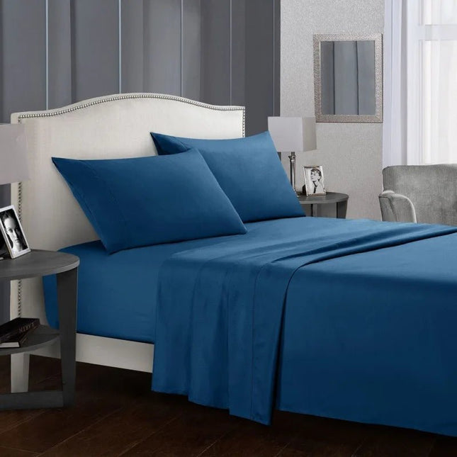 Ensemble de linge de lit en microfibres 140x190 cm – 4 pièces en