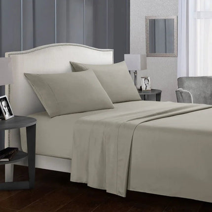 Ensemble de linge de lit en microfibres 140x190 cm – 4 pièces en