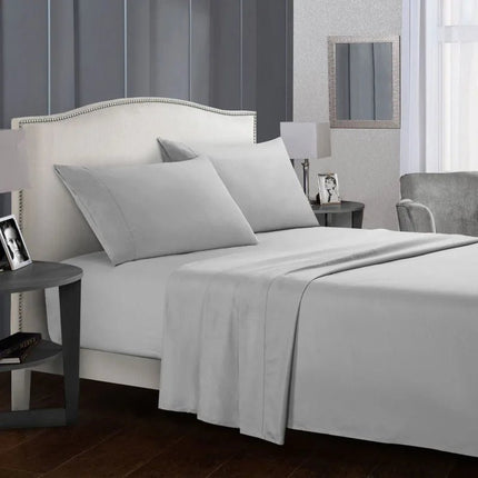 Ensemble de linge de lit en microfibres 140x190 cm – 4 pièces en