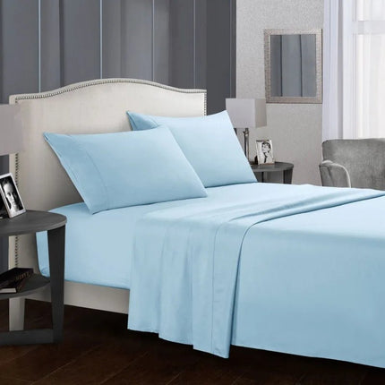 Ensemble de linge de lit en microfibres 140x190 cm – 4 pièces en