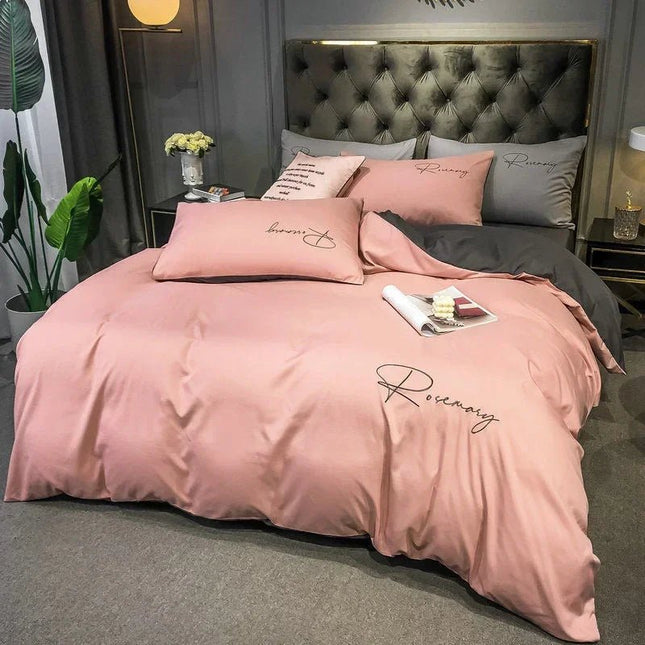 Housse de couette brodée de haute qualité - 180x220cm en