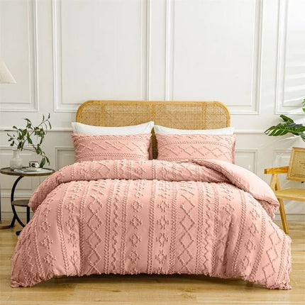 Housse de couette capitonnée - 173x230 cm + deux taies en