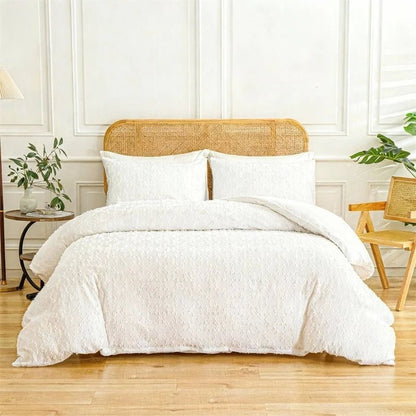 Housse de couette capitonnée - 173x230 cm + deux taies en