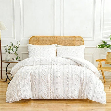 Housse de couette capitonnée - 173x230 cm + deux taies en