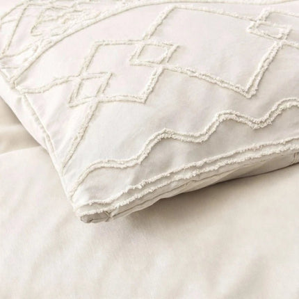 Housse de couette capitonnée - 173x230 cm + deux taies en
