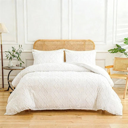 Housse de couette capitonnée - 173x230 cm + deux taies en