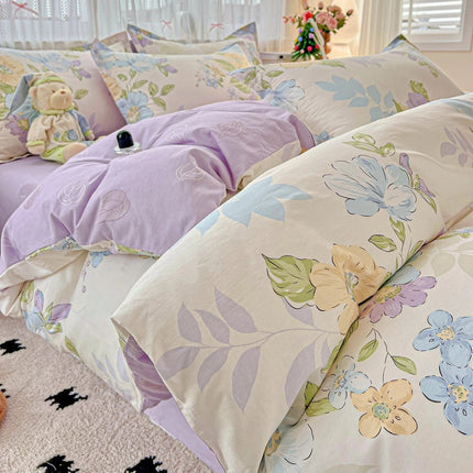 Housse de couette en coton imprimé 180x220cm en