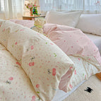 Rose tendre floral / 180x220cm
