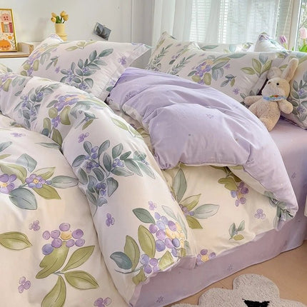 Housse de couette en coton imprimé 180x220cm en