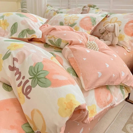 Housse de couette en coton imprimé 180x220cm en