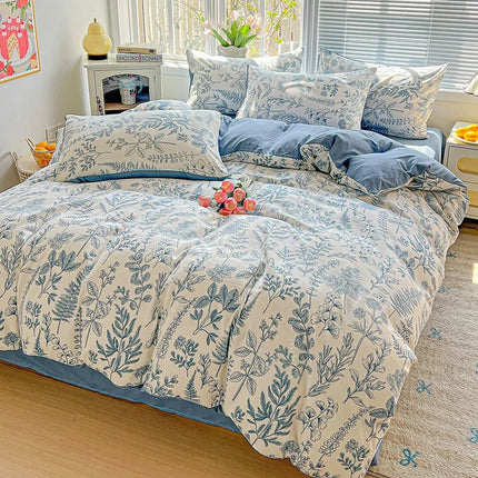 Housse de couette en coton lavé 220x240cm en