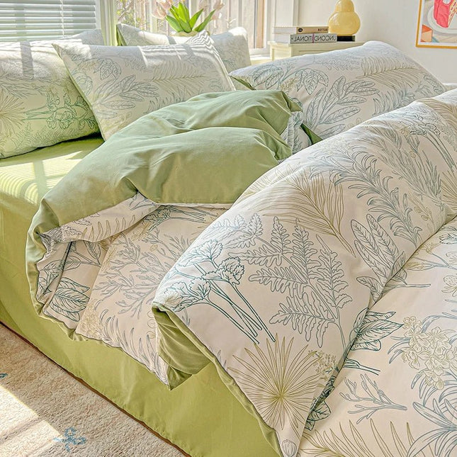 Housse de couette en coton lavé 220x240cm en
