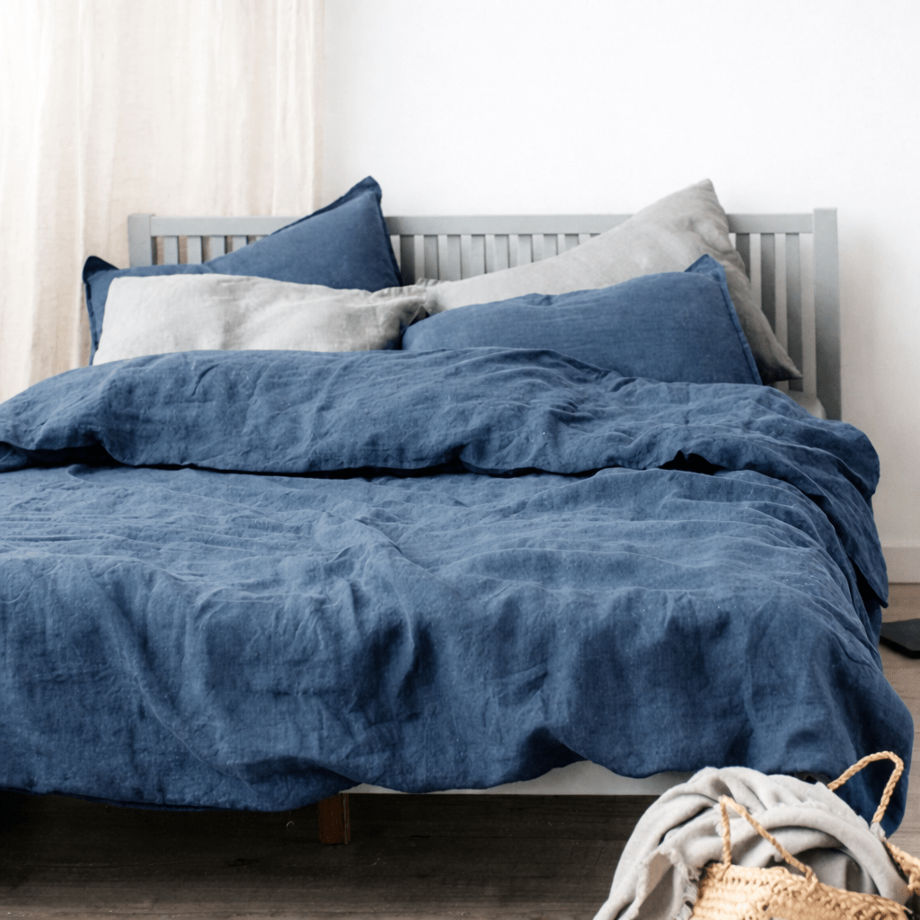 Housse de couette en lin et deux taies - 260x240 cm en