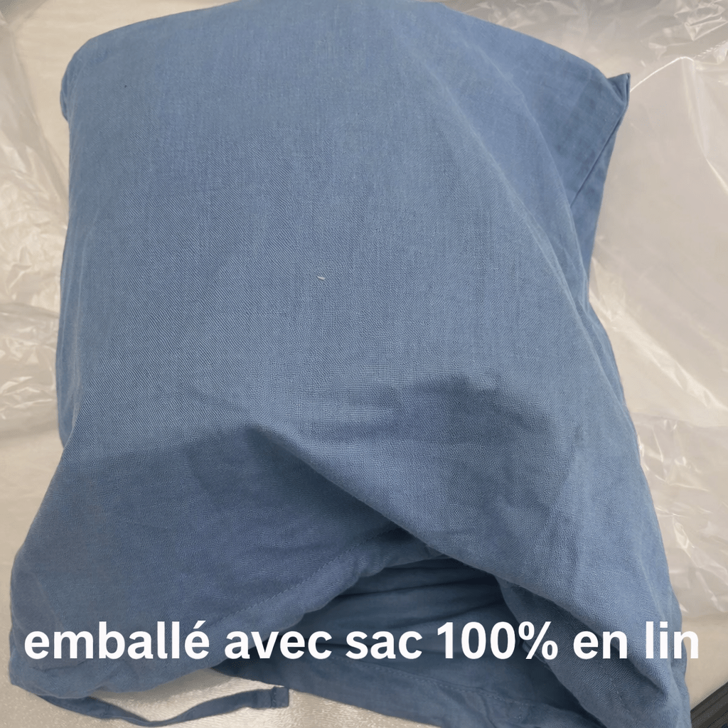 Housse de couette en lin et deux taies - 260x240 cm en