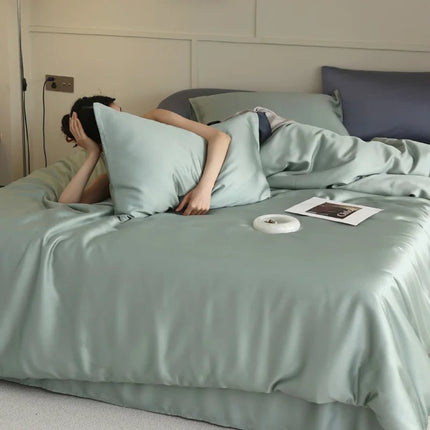 Housse de couette en soie de mûrier - 180x220cm en