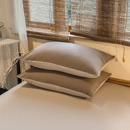 Parure de lit coton 220x240 cm – 3 pièces style uni en