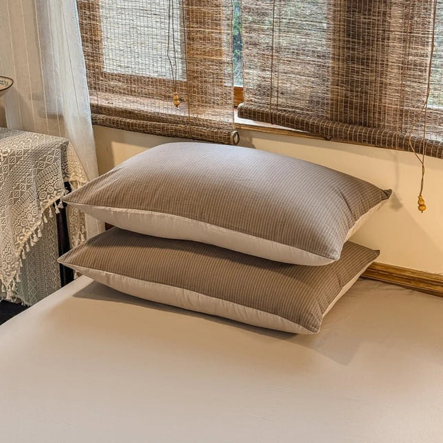 Parure de lit coton 220x240 cm – 3 pièces style uni en