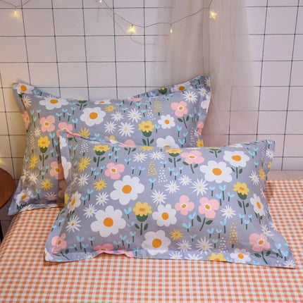 Parure de lit en coton 100 %, motif floral – 150x200 cm en