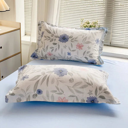 Parure de lit en coton 100 %, motif floral – 150x200 cm en